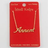 Annem Yazılı Kolye
