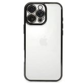 Anonim Newface Apple iPhone 16 Pro Kılıf Razer Lensli Silikon - Siyah