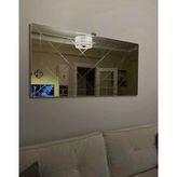 Ant Home 120 x 60 cm Bronz Renkli Dekoratif Bizoteli Dikdörtgen Aynası MDF Çerçeve ile Şık Tasarım