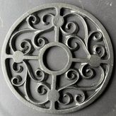 Ant SOFRA , NİHALE,TRIVET 2 ADET DÖKME DEMİR - Koyu Siyah