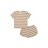 Antebies Basic Çizgili Şortlu Pijama Takımı, Kız