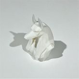 Antik Mısır Anubis Biblo Büst Beyaz 12 Cm