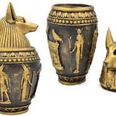 Antik Mısır Tanrısı Anubis Kapaklı Kutu