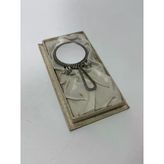 Antika İşlemeli Cep Aynası 11,5X6,5Cm