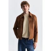 Antioch Suni Süet Boxy Fit Mont - Camel