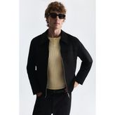Antioch Suni Süet Boxy Fit Mont - Siyah