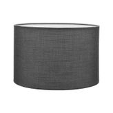 Antrasit Lambader Başlığı Kumaş Çap 30 Cm Silindir Lb807