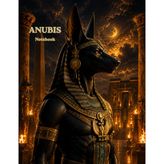 Anubis Notebook: Egyptian Jackal God Journal (Portuguese Edition)