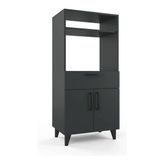 Anzera Şile Mutfak Dolabı - Antrasit - 130 cm