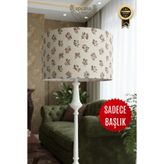 APCASADECOR Antik Rose Lambader Başlığı Metal Kasnaklı
