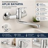 Aplik Batarya Eski Tip Duvardan Montaj Batarya