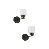 Apliqa 3447-01-UP-02 Lima Siyah Modern 2'li Aplik Seti