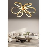 Apliqa Chalda Gold Plafonyer Modern Salon Led Avize