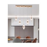 APLIQA Harold 5'Li 37 Watt LED Modern Salon Avize, Gold