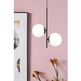 Apliqa Malibu 2 Li Siyah Modern Salon Avize