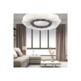 Apliqa Paris Tekli Beyaz 3 Renkli 37 Watt Ledli Modern Oturma Odası, Koridor, Salon Led Avize 40 cm