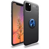 Apple İphone 11 Pro Kılıf Range Yüzüklü Silikon - Siyah-Mavi