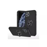 Apple İphone 11 Pro Max Kılıf Elit Yüzüklü Kapak - Siyah