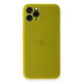 Apple İphone 11 Pro Max Kılıf Pp Ultra İnce Kapak - Sarı