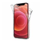 Apple iPhone 12 Çift Taraflı Silikon Kılıf Şeffaf