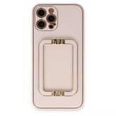 Apple İphone 12 Pro Kılıf Coco Elit Kapak - Pudra
