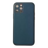Apple İphone 12 Pro Max Kılıf Coco Deri Silikon Kapak - Mavi