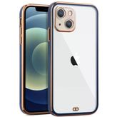 Apple İphone 13 Kılıf Laser Line Silikon Kapak Mavi