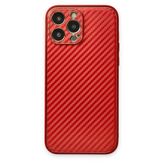 Apple İphone 13 Pro Max Kılıf Coco Karbon Silikon - Kırmızı