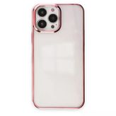 Apple İphone 13 Pro Max Kılıf Element Silikon - Pembe