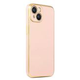 Apple İphone 14 Kılıf Bark Silikon Kapak Pembe