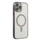 Apple İphone 14 Pro Kılıf Magneticsafe Lazer Silikon - Siyah
