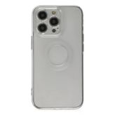 Apple İphone 14 Pro Kılıf Santa Lens Silikon - Şeffaf