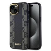 Apple İphone 15 Plus Kılıf DKNY Orjinal Lisanslı 3D Yazılı Checkered Pattern Kapak
