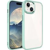 Apple İphone 15 Plus Kılıf Mnc Krom Kapak-Yeşil