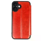 Apple İphone 16 Kılıf Flip Cover - Kırmızı