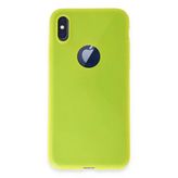 Apple İphone X Kılıf First Silikon - Parlak Sarı