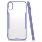 Apple İphone X Kılıf Platin Silikon - Lila