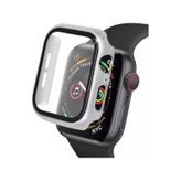 Apple Watch 41mm Camlı Kasa Ekran Koruyucu - Gümüş