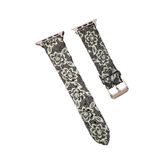 Apple Watch 42mm Creeper Desenli Kordon - Siyah
