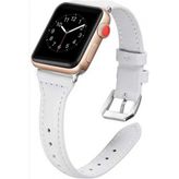 Apple Watch KRD-28 44mm Deri Kordon Beyaz
