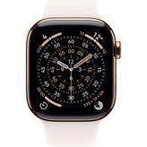 Apple Watch Series 11 GPS+Cellular 42 mm Titanyum Kasa Altın Bulut Pembesi Spor Kordon Akıllı Saat