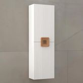 Aquanil Zürih 40 cm Beyaz Kayın Banyo Boy Dolabı