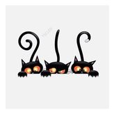 Araba 3 Kedi Sticker Yapıştırması