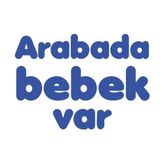 Arabada Bebek Var Sticker 17X17 Cm Mavi