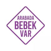 Arabada Bebek Var Sticker 17X17 Cm Mor