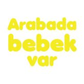 Arabada Bebek Var Sticker 17X17 Cm Sarı