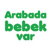 Arabada Bebek Var Sticker 17X17 Cm Yeşil