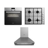 Arçelik Inox Çizgi Ankastre Set
