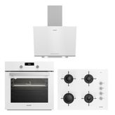 Arçelik Yeni Model Beyaz Üçlü Cam Ankastre Set