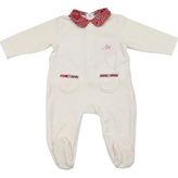 Archimede Kız Bebek Kadife Tulum - 1 Yaş - Krem